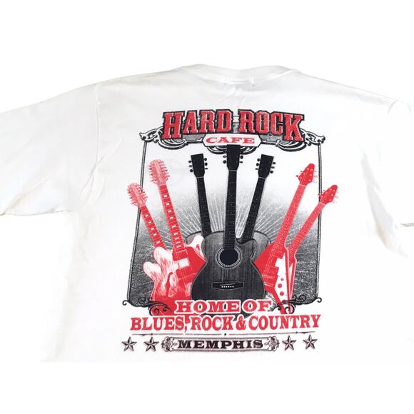 Hard Rock Cafe T-Shirt Memphis Guitars Size Large - Picture 4 of 4